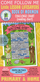 book of mormon activity challenge chart with moroni and