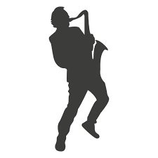 Man playing saxophone, saxophone, saxophone player, silhouette, picture, svg, png, eps, dxf, digital download file. Saxophone Player Silhouette 2 Ad Affiliate Ad Silhouette Player Saxophone Silhouette Saxophone Players Human Silhouette