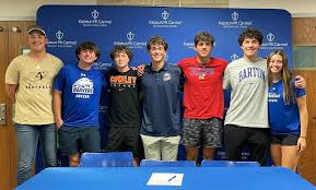 Congratulations to our seniors who signed yesterday: Jackie Ackerman for  rowing at University of Tulsa, Cael Armstrong for soccer at Pratt Community  College, Jack Judkins for tennis at Newman University, Brooks Powers