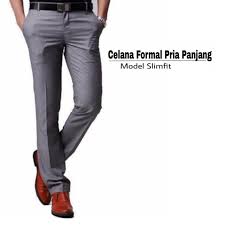 Jual Celana Panjang Formal Pria Kantor Kerja Slimfit Hitam Kain Kota Surakarta Viral Pro Style Tokopedia