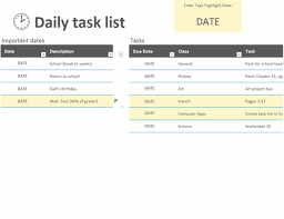 Available for free, syncs across ios, android, mac, windows, web and more. Daily Task List
