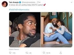 Born luís lázaro sacramento ramos on 1st. No Dia Dos Namorados Tais Araujo Relembra Foto Antiga Com Lazaro Ramos E Se Declara Deu Certo