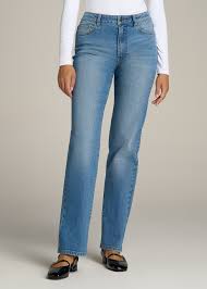 Harper High Rise Straight Stretch Tall Women's Jeans | American Tall