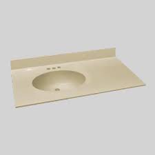 Home hardware's got you covered. The Marble Factory 37 In X 22 In Bathroom Vanity Top With Integral Sink Solid Bone Rona