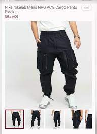 Nikelab Acg Deploy Cargo Trousers Men S Fashion Bottoms Trousers On Carousell