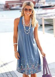 20 Charming Collection Of Ladies Sundresses Sheideas Sleeveless Dress Summer Loose Midi Dress Boho Beach Dress