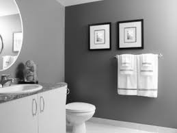 Whether you are looking for a subtle powder room refresh or a bold renovation, these bathroom paint color ideas will inspire you to turn your own bathroom into an expression of your individual style. Gray And White Small Bathrooms Small Bathrooms With Fabulous Grey And White Painting Design B Bathroom Color Schemes Bathroom Colors Bathroom Colors Gray
