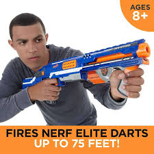 Nerf (trademarked in capitals as nerf) is a toy brand formed by parker brothers and currently owned by hasbro. Hasbro Nerf 98697e35 N Strike Elite Rampage Spielzeugblaster Spar King