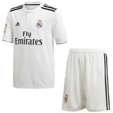Adidas Real Madrid Home Kit 18 19 Junior
