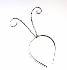 Black Wire Butterfly Antenna Headband Spiral Fairy Antenna With Swarovski Elements Crystal Antennae Kawai Swarovski Elements Kawaii Accessories Cosplay Hair