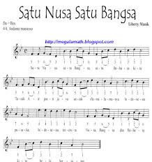 Not Lagu Wajib Nasional Indonesia Fida Zalfa