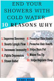 10 Reasons To End Your Showers With Cold Water Cold Water Benefits Of Cold Showers Stress Relief
