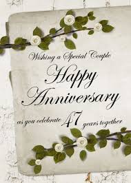 Wishing A Special Couple Happy Anniversary 47 Years Together Card Ad Sponsored Couple Hap Happy Anniversary Happy Anniversary Cards Anniversary Parties