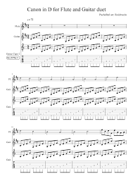 Classical sheet music for flute violin pdf download. Canon In D For Flute And Guitar Duet Sheet Music For Flute Guitar Mixed Duet Musescore Com