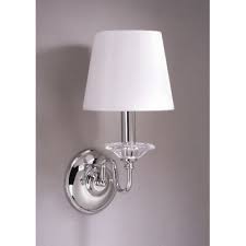 102 60 Laura Ashley Lighting Battersby Wall Sconce With Classic White Shade In Satin Nickel Wall Sconces Laura Ashley Lighting Sconces