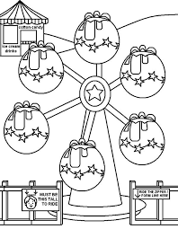 Let them enjoy these coloring pages before or after a visit or with a make believe circus theme. Carnival Starry Ferris Wheel Coloring Page Coloring Pages For Kids Coloring Pages Elephant Coloring Page