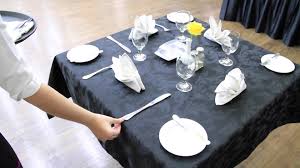 Table Set Up F B Service Etiqueta A Mesa