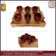 Terracotta cups set of six pieces from Rajasthan