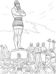 Daniel S Friends Refused To Worship The Statue Coloring Page Daniel Bible Crafts Sunday School Coloring Pages Bible School Crafts