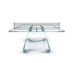 Ping Pong Table Made Of Glass Ping Pong Table Table Table Games