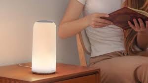The lamp is 360 degrees with a silver ring around the base which can be touched anywhere to control the lights settings which includes modes and colour settings,there is a power on/off switch underneath. Light Up Your Nightstand With This 34 Smart Lamp Cnet
