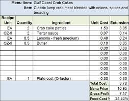 If you're just starting out (or expanding to a new location) and your restaurant hasn't opened. Menu Recipe Cost Spreadsheet Template Food Cost Recipe Cards Template Menu Restaurant