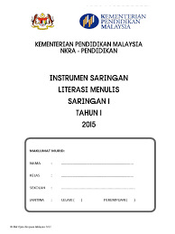 (bppi) yang sama digunakan dalam literasi membaca. Instrumen Literasi Bm Menulis Tahun 1 Pdf