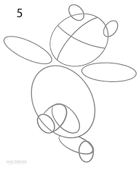 Draw short curves at each end and use a curve around the lower opening. How To Draw Winnie The Pooh Step By Step Pictures