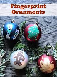 Fingerprint Ornaments Craft For Kids Pinterest Christmas Crafts Crafts For Kids Crafts