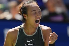 US Open: Olympic tennis champion Zheng Qinwen powers her way through tough  Anisimova test