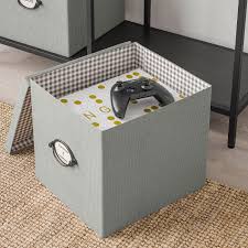 Kvarnvik Kasten Mit Deckel Grau Ikea Osterreich In 2020 Storage Boxes With Lids Storage Box Container Store Closet