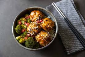 Boulettes De Poulet Laquees Au Gingembre Recette Boulette De Poulet Poulet Laque Boulette