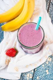 Bananen Beeren Fruhstucks Smoothie Mit Haferflocken Rezept Fruhstucks Smoothie Fruhstuckssmoothie Smoothie