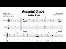 The music is a variation of the song new britain, which has a scottish a bigger and printable version available as a pdf here: Amazing Grace Tab Sheet Music For Guitar C Major With Chords Sublime Gracia Tabs Youtube