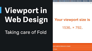 Viewport height in Web Design → Taking care of Fold in Web Design - YouTube