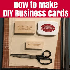 Choose business cards templates that match or complement your other business stationery. How To Make Diy Business Cards The Crafty Mummy