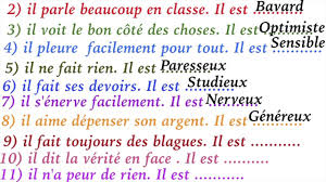 Les Adjectifs De Caractere Definitions Youtube