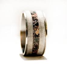 Elk Antler Camo Wedding Ring In Single Channel Staghead Etsy Camo Wedding Rings Camo Rings Camo Wedding Bands