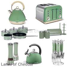Morphy Richards Sage Green Kitchen Set Accents Range Including Kettle Toaster Blue Kitchen Accessories Sage Green Kitchen Kitchen Appliance Set