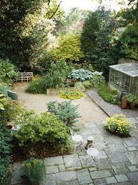 Random Paving Less Formal Than Regular Paving In A Natural Garden Garden Paving Gravel Landscaping Tiered Garden
