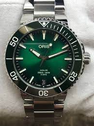Oris Aquis Date 7769 Green Dial Automatic Men's Watch | eBay
