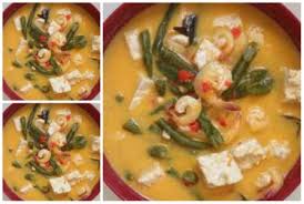 500 gr ikan nila filet, potong menjadi 4 bagian; Resep Lodeh Tahu Udang Kacang Panjang Kuah Santan Kuning Pedas Area Halal