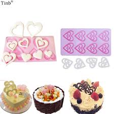 Diese schablone eignet sich für jede gelegenheit. Diy Herz Form Silikon Formen Fur Kuchen Dekorieren Mould 3d Schokolade Moldes De Silikon Kuchen Schablone Kuche Backen Zubehor Leather Bag