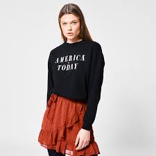 Latest rt news from the united states of america and about it: Damen Sweatshirt Mit America Today Text Print Grau Online Kaufen