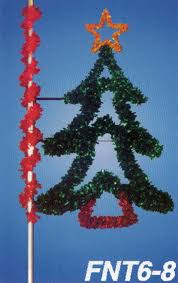 Decking out your house with christmas decorations that set the mood. 8 Christmas Tree Lightpole Decoration Liberty Flag Banner Inc
