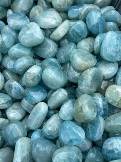 Aquamarine Tumbled Stone - Grade A
