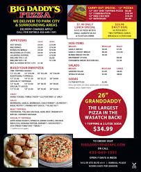 Our pizza, made with fresh dough, is the perfect match for buffalo wings, hot as an albuquerque based pizza restaurant, pizza 9 brings chicago style cuisine to the local. Big Daddy S Pizza Mountain Express Magazine