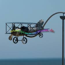 Hierbei handelt es sich um ein kleines garten windspiel mit 4 silbernen metall stäbchen und edelsteinen. Windspiel Metall Gartenpendel Flugzeug Doppeldecker Silberfarben