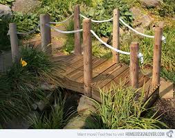 15 Whimsical Wooden Garden Bridges Home Design Lover Backyard Bridges Garden Bridge Wooden Garden