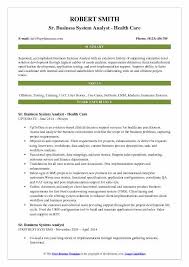 business system analyst resume samples